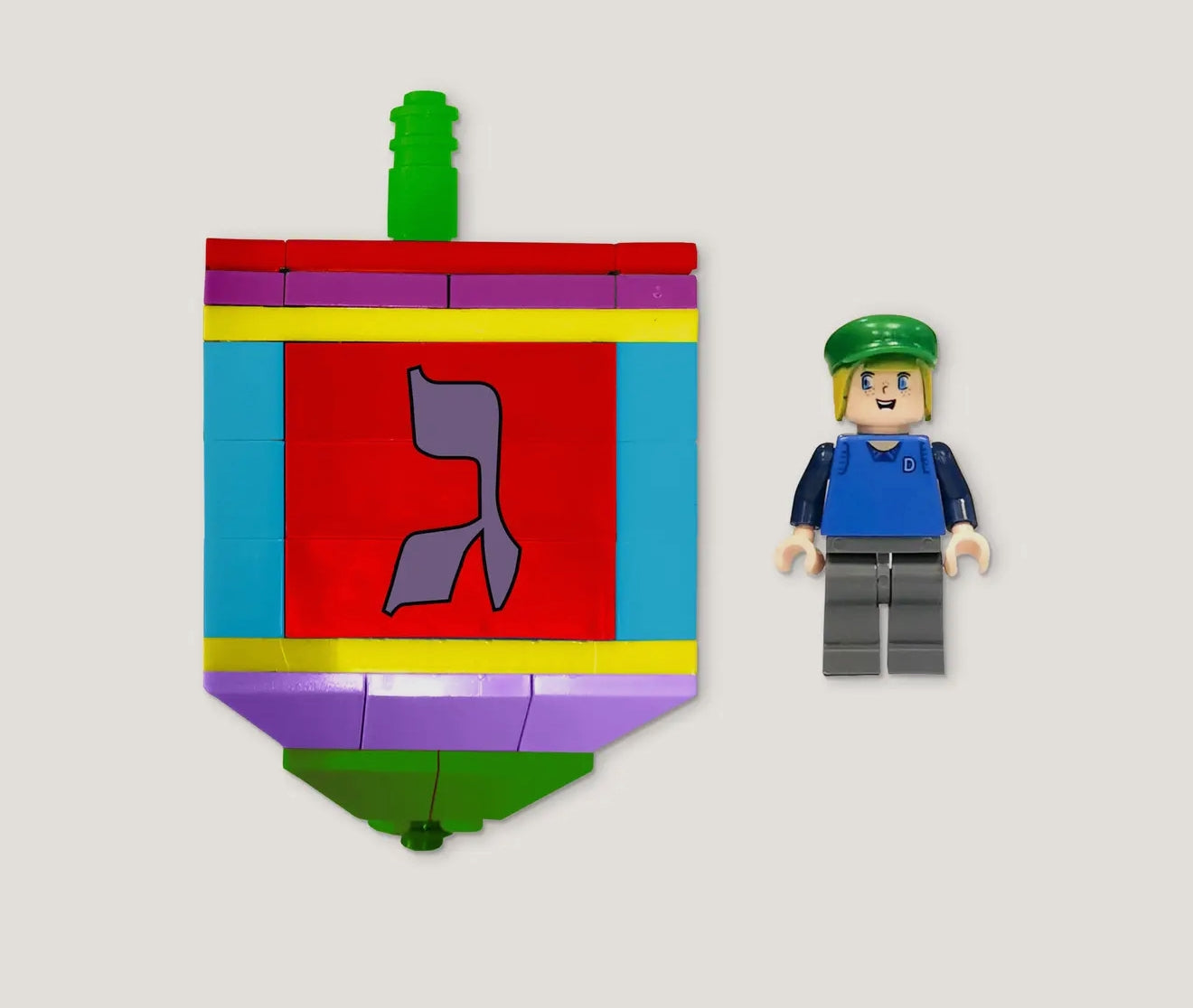 Binyan Bricks Dreidel Set With Minifigurine