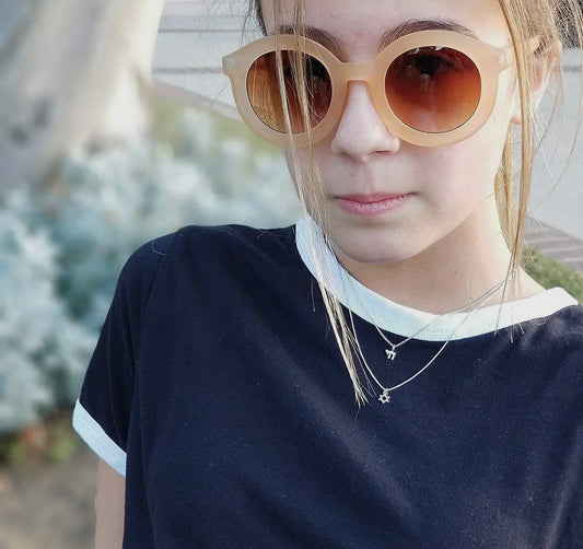 Tiny Star of David Necklace in Silver